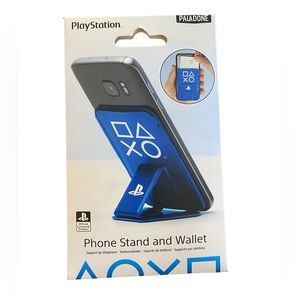 PALADONE PlayStation Blue Phone Stand and Wallet